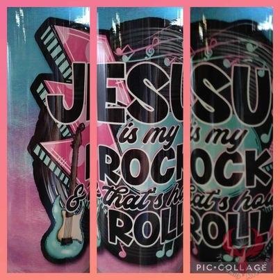 Jesus Is My Rock Tumbler